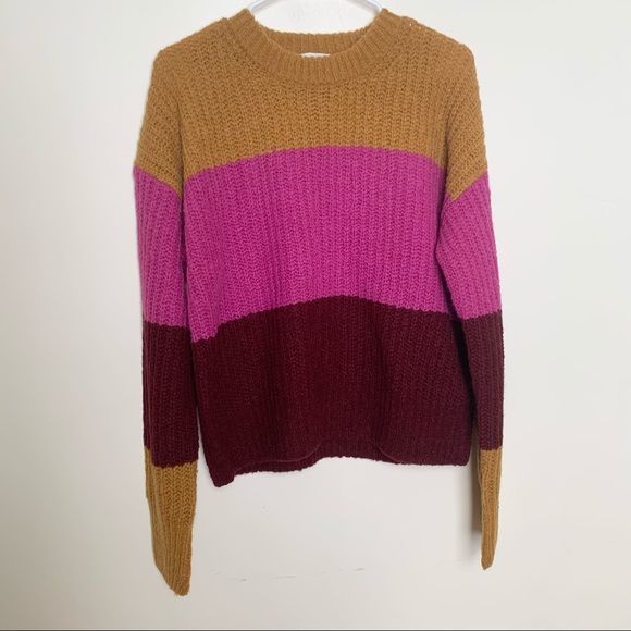 A.L.C. Robertson Color Block Sweater Medium - Picture 3 of 8